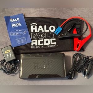 Halo Bolt ACDC Wireless 44400mWh Jump-Starting Portable Power Bank w/ AC Outlet
